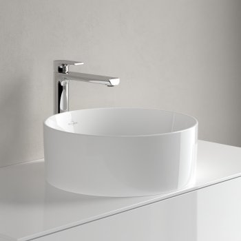 Раковина накладная Villeroy & Boch Collaro, круглый, Ø 40 см, белый